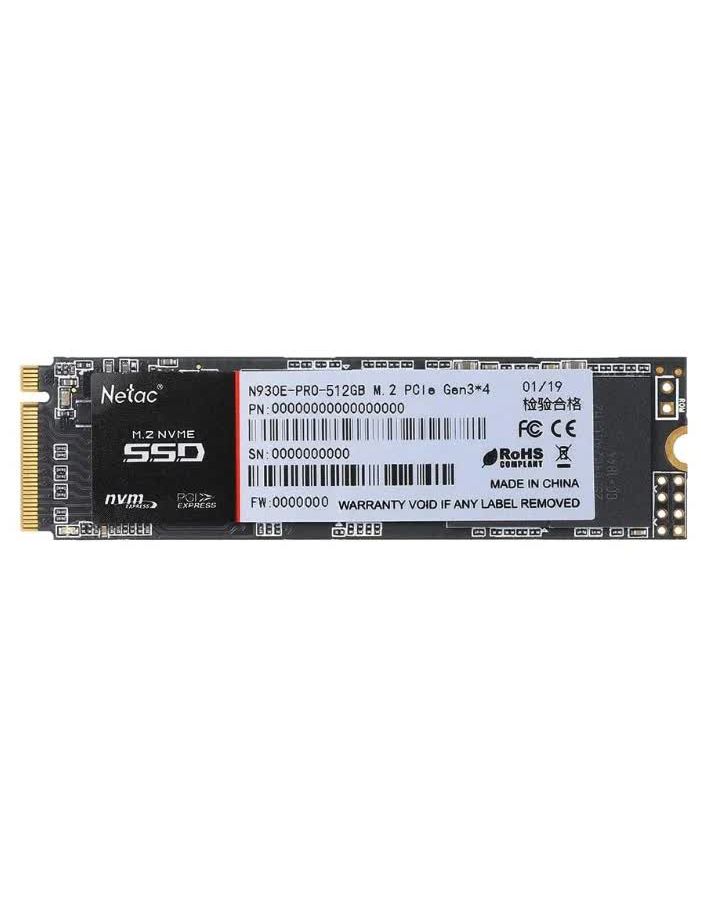 Накопитель SSD Netac N930E Pro Series 512Gb (NT01N930E-512G-E4X) твердотельный накопитель netac n930e pro 1tb nt01n930e 001t e4x