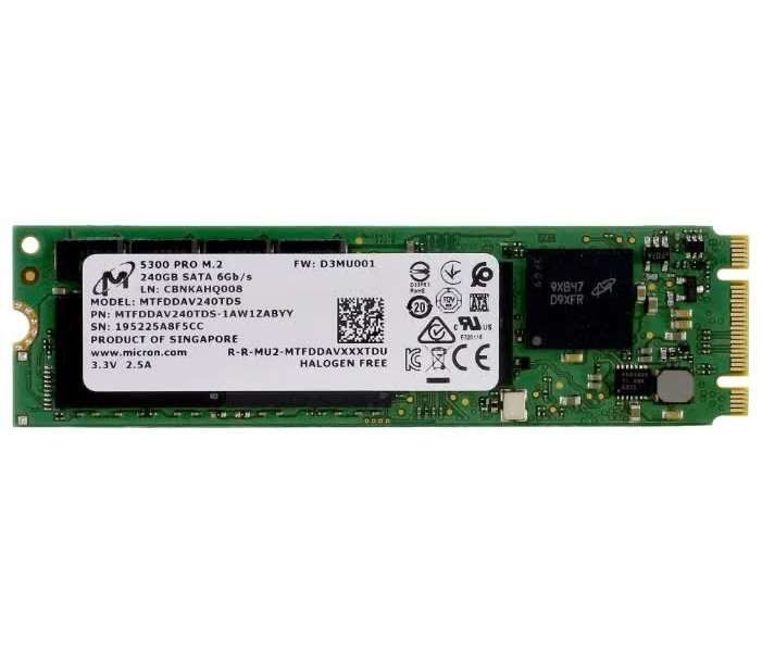Накопитель SSD Micron 5300 PRO 240Gb (MTFDDAV240TDS) MTFDDAV240TDS-1AW1ZABYY - фото 1