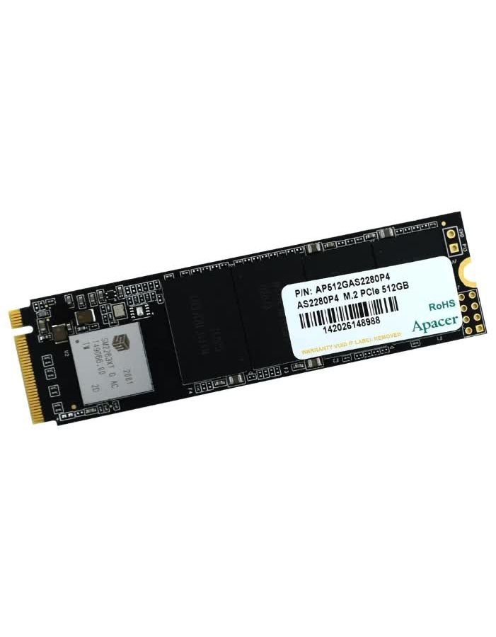 Накопитель SSD Apacer AS2280P4 512Gb (AP512GAS2280P4-1) ssd накопитель apacer m 2 pci e 1tb ap1tbas2280p4upro 1