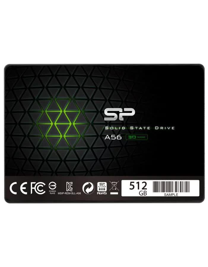 Накопитель SSD Silicon Power Ace A56 512Gb (SP512GBSS3A56A25) накопитель ssd silicon power a56 1tb sp001tbss3a56a25