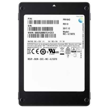 Накопитель SSD Samsung Enterprise PM1643a 1920Gb (MZILT1T9HBJR-00007) - фото 2
