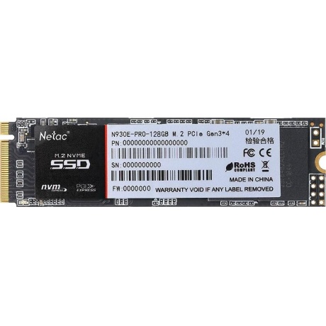

Накопитель SSD Netac N930E Pro 128Gb (NT01N930E-128G-E4X)