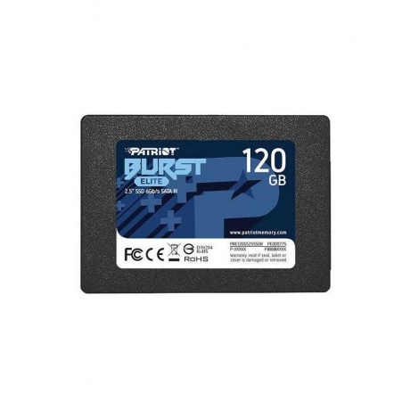 Накопитель SSD Patriot Burst Elite 120Gb (PBE120GS25SSDR) - фото 1