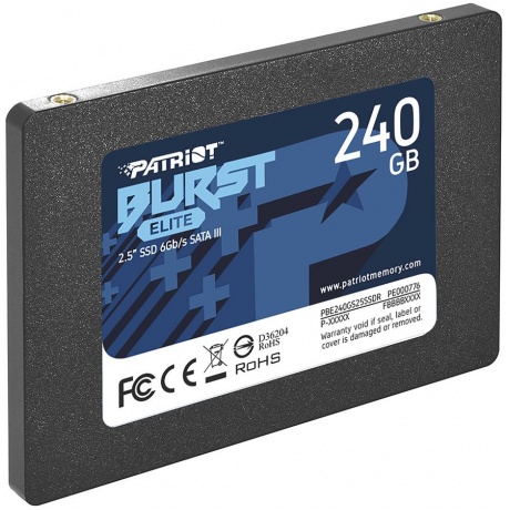 Накопитель SSD Patriot  SATA2.5&quot; 240GB BURST ELITE PBE240GS25SSDR - фото 3