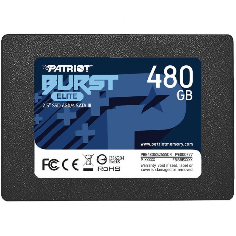 Накопитель SSD Patriot  SATA2.5&quot; 480GB BURST E PBE480GS25SSDR - фото 1