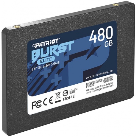 Накопитель SSD Patriot  SATA2.5&quot; 480GB BURST E PBE480GS25SSDR - фото 3