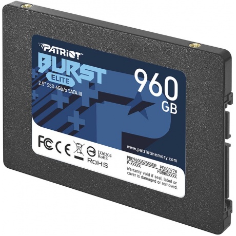 Накопитель SSD Patriot Burst Elite 960Gb (PBE960GS25SSDR) - фото 2
