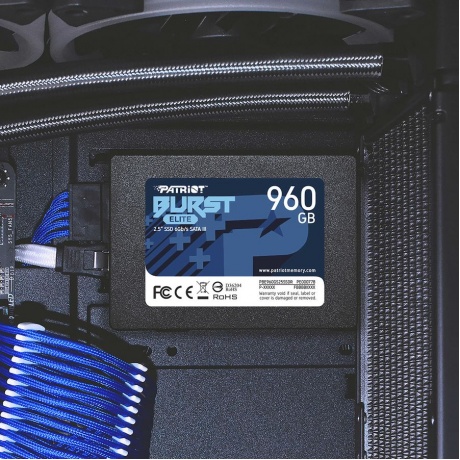 Накопитель SSD Patriot Burst Elite 960Gb (PBE960GS25SSDR) - фото 5