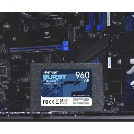 Накопитель SSD Patriot Burst Elite 960Gb (PBE960GS25SSDR) - фото 4