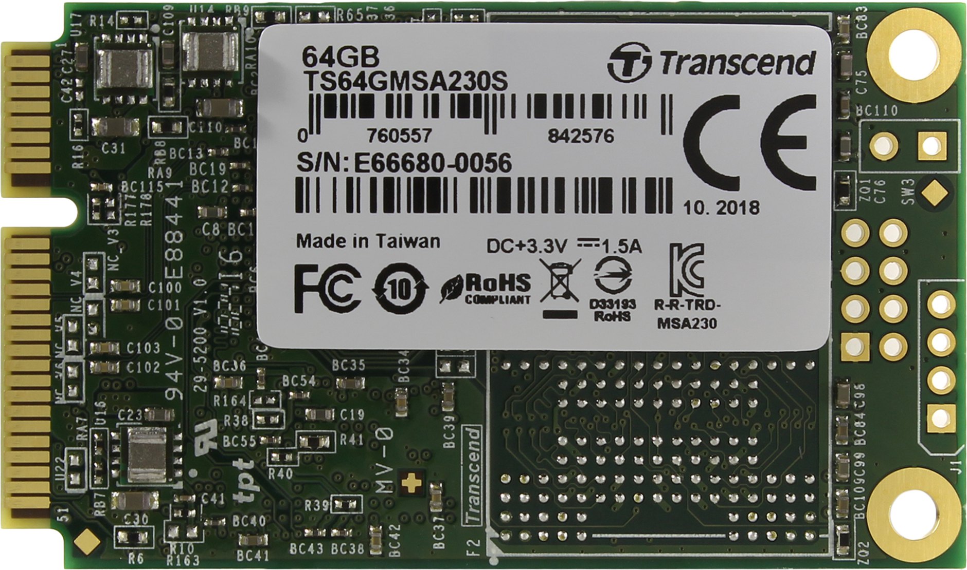 

Накопитель SSD Transcend 230S 64Gb (TS64GMSA230S)