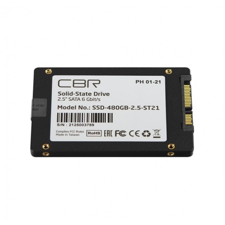 Накопитель SSD CBR Standart (SSD-480GB-2.5-ST21) - фото 3