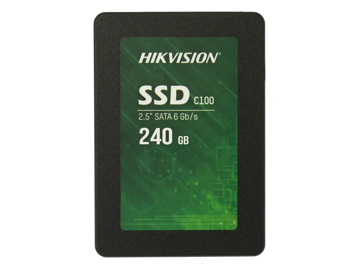Накопитель SSD HIKVision 240GB С100 Series (HS-SSD-C100/240G) накопитель ssd hikvision с100 series 960gb hs ssd c100 960g
