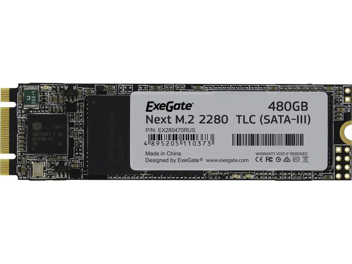 Накопитель SSD ExeGate A2000MNext 480 G (EX280470RUS) kingfast ssd 1 тб 2 5 дюйма ssd sata 3 480gb 512gb 2тб hd ssd 1тб 2 тб 500gb внутренний твердотельный жесткий диск для ноутбука и настольного компьютера