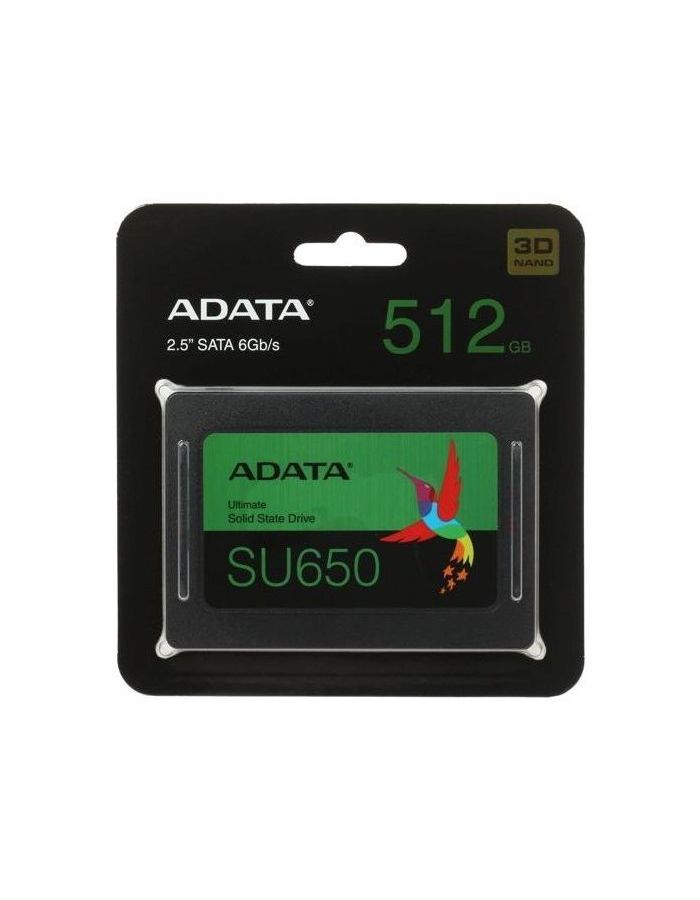 Накопитель SSD A-Data SU650 512GB (ASU650SS-512GT-R) твердотельный накопитель a data ultimate su650 960gb asu650ss 960gt r
