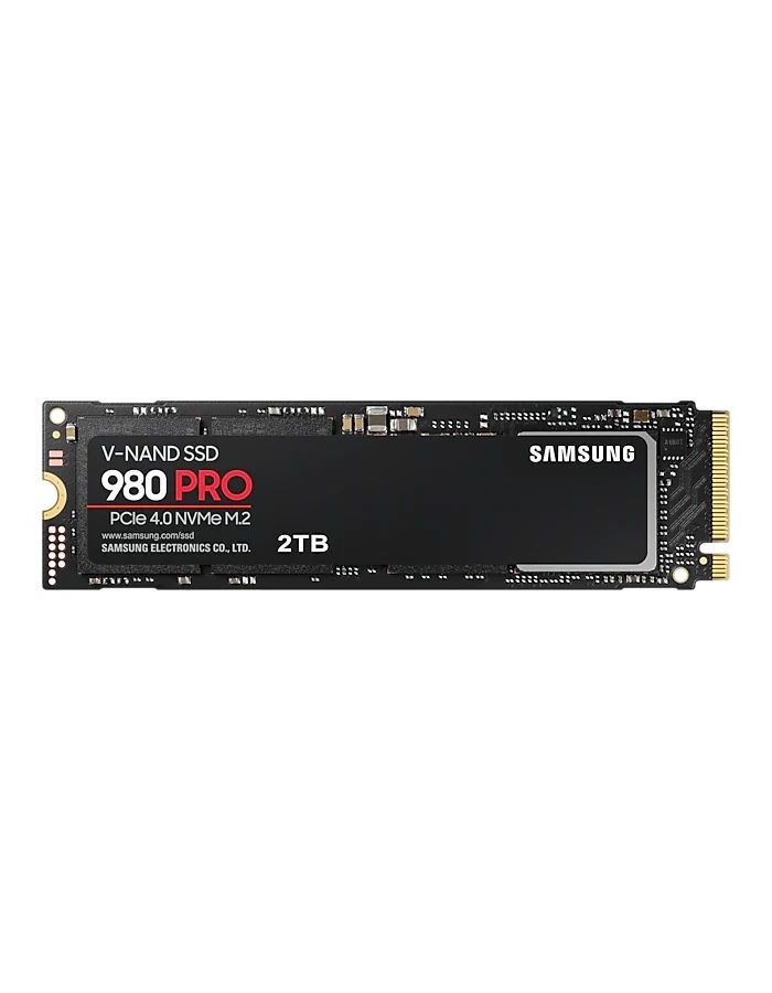 Накопитель SSD Samsung 980 PRO 2.0Tb (MZ-V8P2T0BW) жесткий диск ssdm 2 2tb samsung 980 pro pcie 4 0 r7000 w5000 mb s mz v8p2t0bw 1200tbw