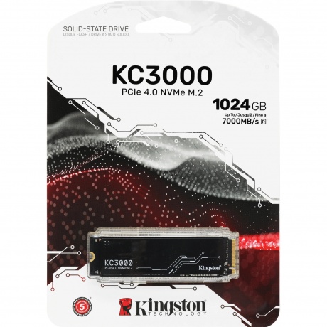 Накопитель SSD Kingston KC3000 1.0Tb (SKC3000S/1024G) - фото 5