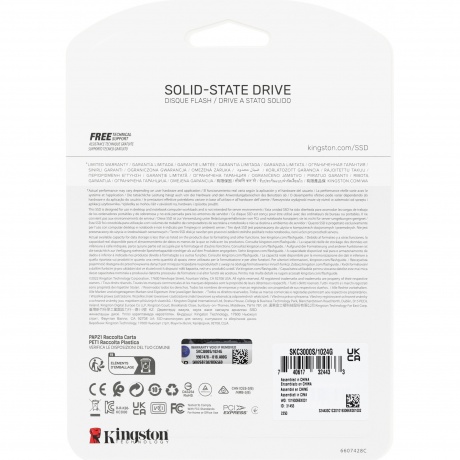 Накопитель SSD Kingston KC3000 1.0Tb (SKC3000S/1024G) - фото 7