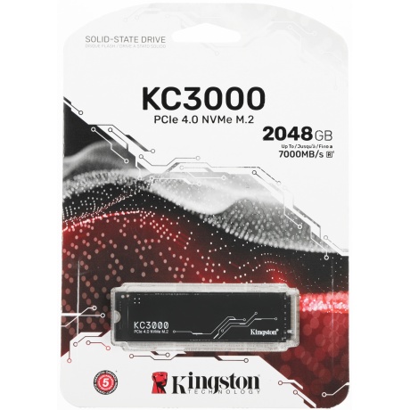 Накопитель SSD Kingston KC3000 2.0Tb (SKC3000D/2048G) - фото 3