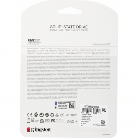 Накопитель SSD Kingston KC3000 4.0Tb (SKC3000D/4096G) - фото 4