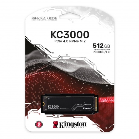 Накопитель SSD Kingston KC3000 512Gb (SKC3000S/512G) - фото 3