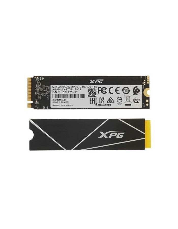 Накопитель SSD A-Data Gammix S70 Blade 1024GB (AGAMMIXS70B-1T-CS) накопитель ssd a data gammix s50l 1tb agammixs50l 1t c