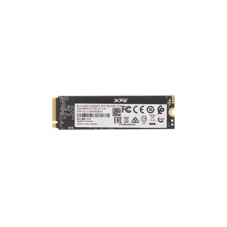 Накопитель SSD A-Data Gammix S70 Blade 2048GB (AGAMMIXS70B-2T-CS) - фото 1