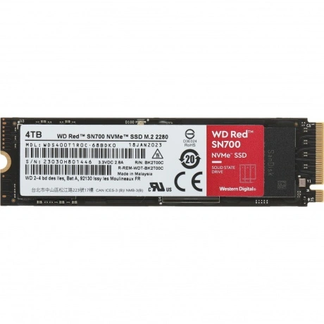 Накопитель SSD Western Digital 4TB Red (WDS400T1R0C)