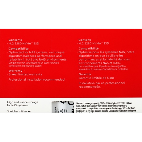 Накопитель SSD Western Digital 4TB Red (WDS400T1R0C) - фото 7