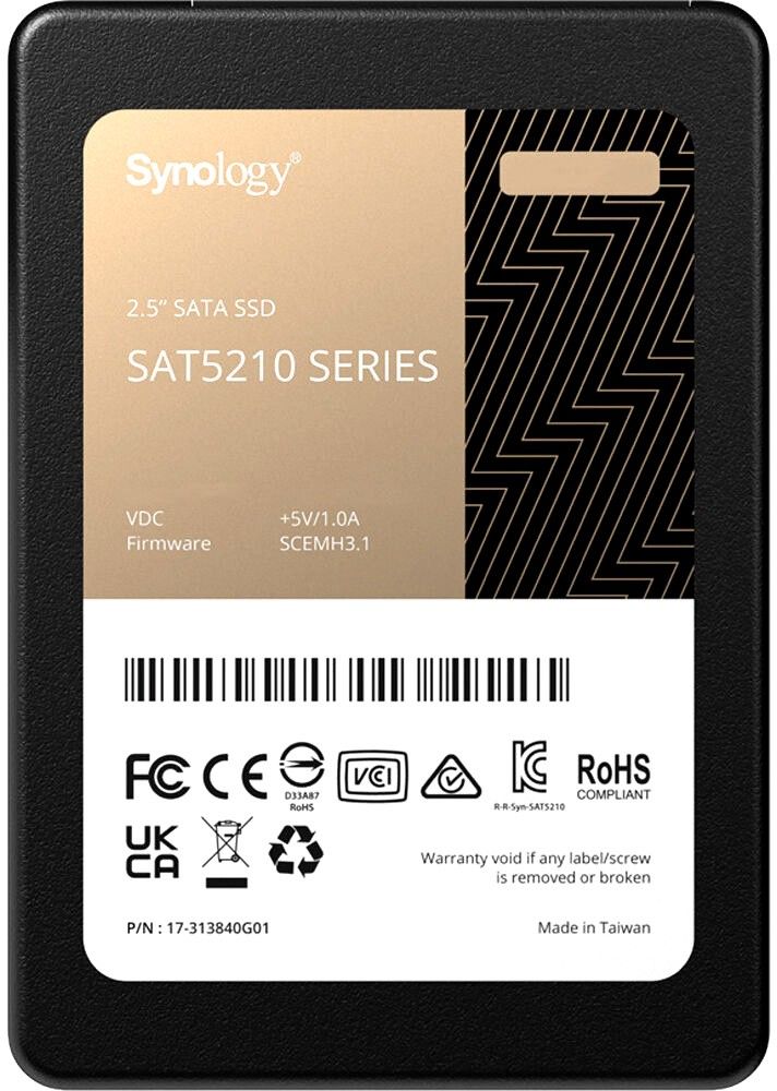 Накопитель SSD Synology SATA2.5 960GB 6GB/S SAT5210-960G схд настольное исполнение 6bay no hdd ds620slim synology