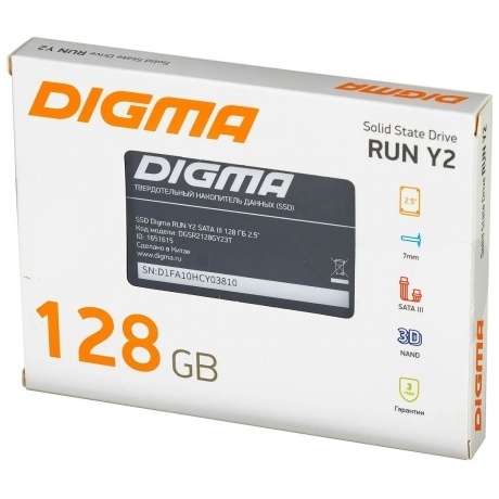 Накопитель SSD Digma SATA III 128Gb (DGSR2128GY23T) - фото 6
