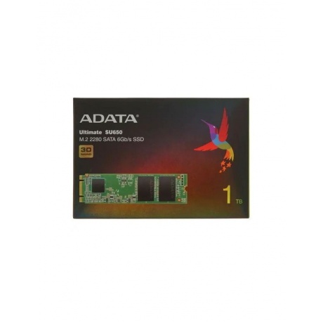 Накопитель SSD 1TB A-DATA Ultimate SU650, M.2 2280, SATA III, [R/W - 550/510 MB/s] 3D-NAND TLC - фото 4