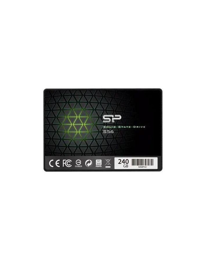 Накопитель SSD 240GB Silicon Power S56, 2.5, SATA III [R/W - 560/530 MB/s] TLC samsung ssd 960gb pm897 2 5 7mm sata 6gb s tlc r w 560 530 mb s r w 97k 60k iops dwpd3 5y tbw5256 oem