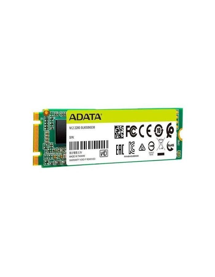 Накопитель SSD 512GB A-DATA Ultimate SU650, M.2 2280, SATA III, [R/W - 550/510 MB/s] 3D-NAND TLC накопитель ssd a data sata iii 480gb asu650ns38 480gt c ultimate su650 m 2 2280