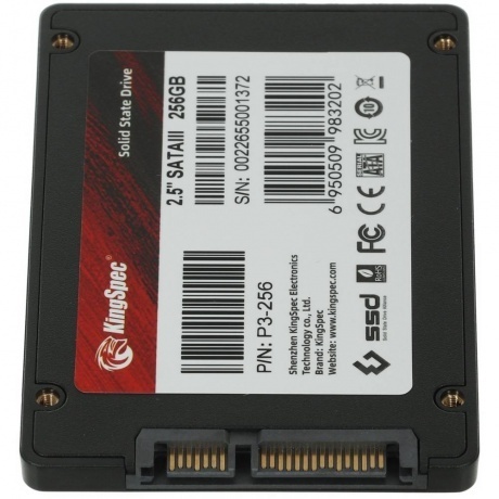 Накопитель SSD Kingspec SATA III 256Gb (P3-256) - фото 6