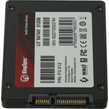 Накопитель SSD Kingspec SATA III 512Gb (P3-512) - фото 9