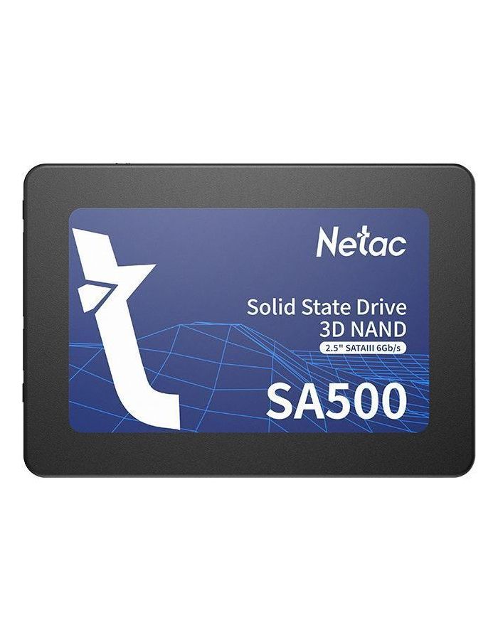 Накопитель SSD Netac 1Tb (NT01SA500-1T0-S3X) ssd диск 2 5 netac 1 0tb sa500 series nt01sa500 1t0 s3x retail sata3 up to 530 475mbs 3d nand 480tbw 7mm