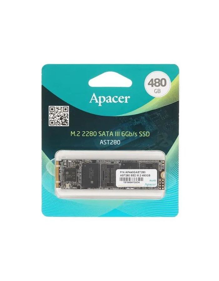 Накопитель SSD Apacer AST280 480 Gb (AP480GAST280-1) ssd накопитель apacer ast280 120gb ap120gast280 1