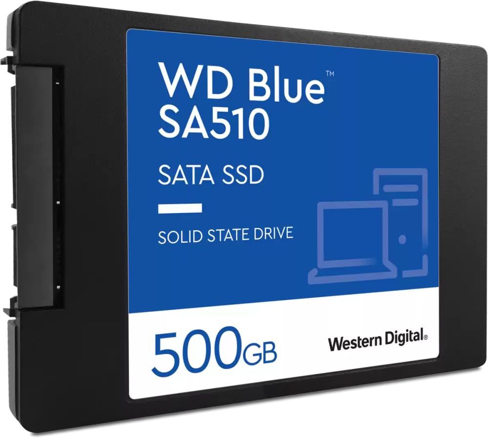 Накопитель SSD WD 500G SATA III Blue SA510 (WDS500G3B0A) накопитель ssd wd blue sn580 wds200t3b0e