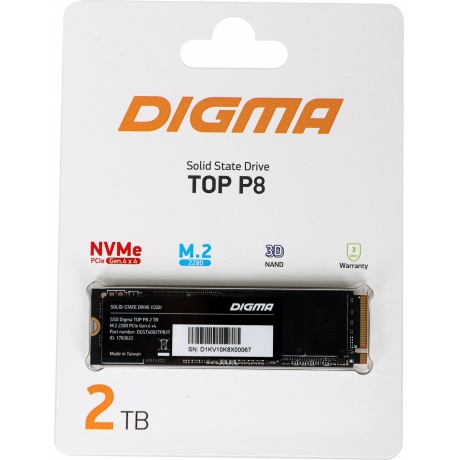 Накопитель SSD Digma 2Tb (DGST4002TP83T) - фото 4