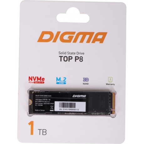 Накопитель SSD Digma 1Tb (DGST4001TP83T) - фото 2