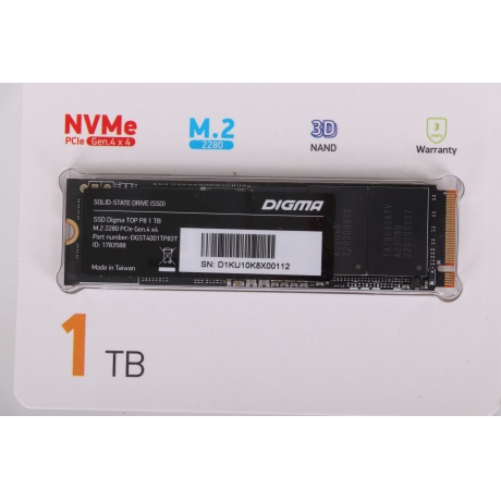 Накопитель SSD Digma 1Tb (DGST4001TP83T) - фото 3