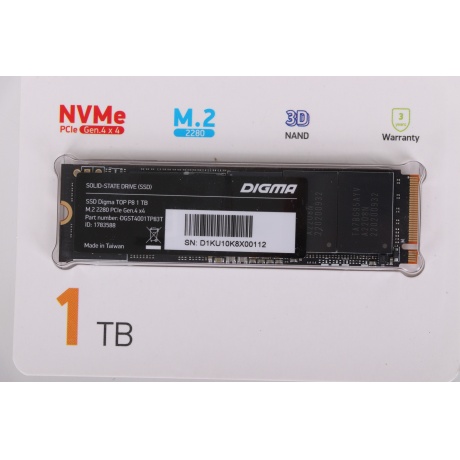 Накопитель SSD Digma 1Tb (DGST4001TP83T) - фото 4