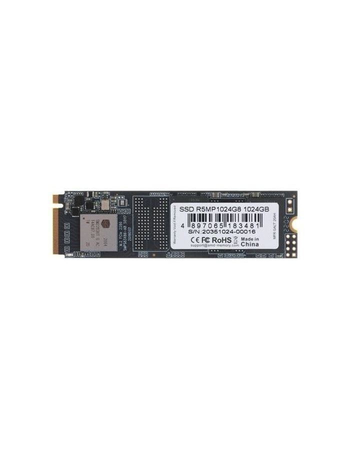 Накопитель SSD AMD 1Tb (R5MP1024G8) твердотельный накопитель ssd m 2 ocpc 512gb black label mbl 410 series pci e 4 0 x4 up to 7100 2500mbs 3d nand nvme 250