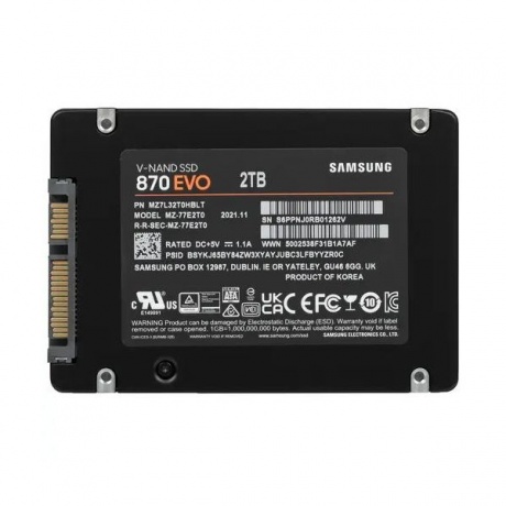 Накопитель SSD Samsung 870 EVO 2.0Tb Series (MZ-77E2T0B/EU) - фото 2