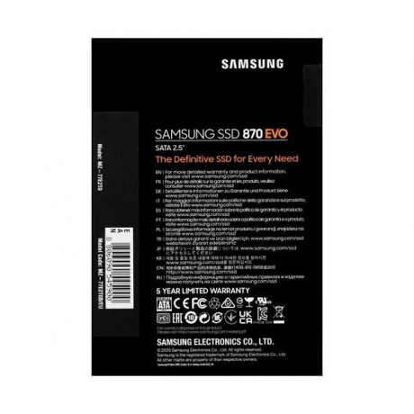 Накопитель SSD Samsung 870 EVO 2.0Tb Series (MZ-77E2T0B/EU) - фото 5