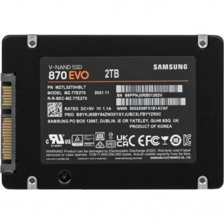 Накопитель SSD Samsung 870 EVO 2.0Tb Series (MZ-77E2T0B/EU) - фото 2