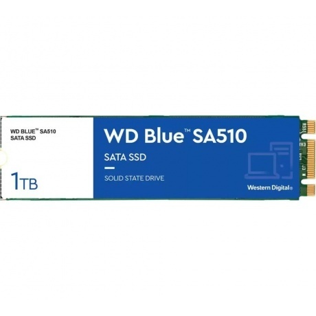 

Накопитель SSD WD SA510 1TB Blue (WDS100T3B0B)