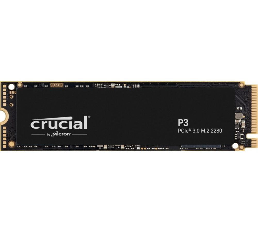 Накопитель SSD Crucial P3 3.0 x4 1000Гб (CT1000P3SSD8) твердотельный накопитель crucial p3 500gb ct500p3ssd8