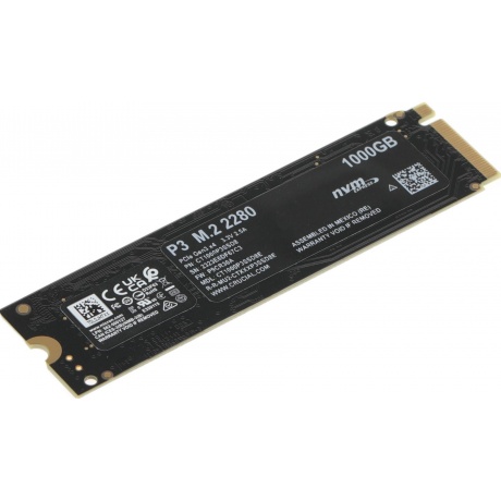 Накопитель SSD Crucial P3 3.0 x4 1000Гб (CT1000P3SSD8) - фото 2