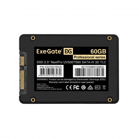 Накопитель SSD ExeGate UV500NextPro 60Gb (EX278215RUS) - фото 2